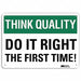 Facility Sign 7 in x 10 in Aluminum