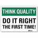 Safety Decal 10in x 14in Rflct Sheeting