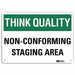 Safety Sign 7 in x 10 in Aluminum