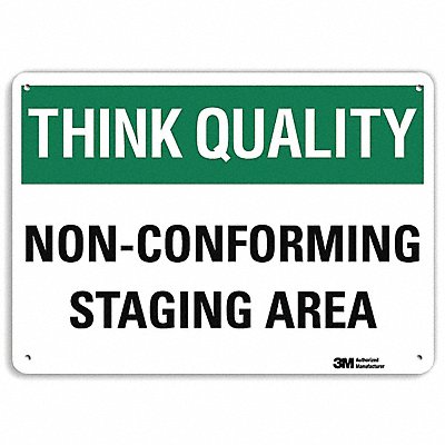 Safety Sign 10 inx14 in Aluminum