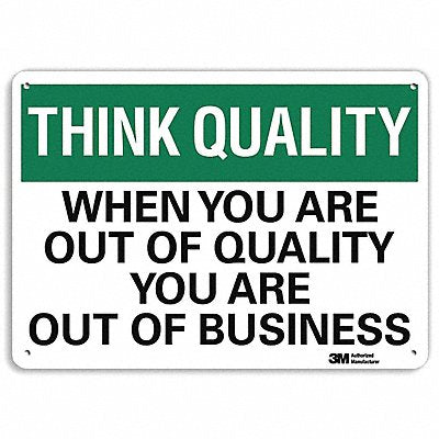 Safety Sign 10 in x 14 in Plastic