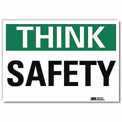 Safety Decal 7 in x 10 in Rflct Sheeting