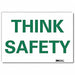Safety Decal 7 in x 10 in Rflct Sheeting