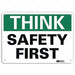 Safety Sign 10 in x 14 in Aluminum