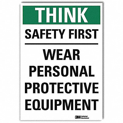 Safety Sign 7inx5in Reflective Sheeting