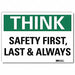 Safety Decal 7inx10in Reflctv Sheeting