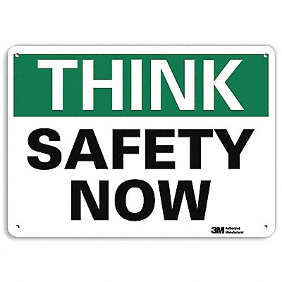 Safety Sign 10 in x 14 in Plastic