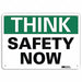 Safety Sign 10 in x 14 in Plastic