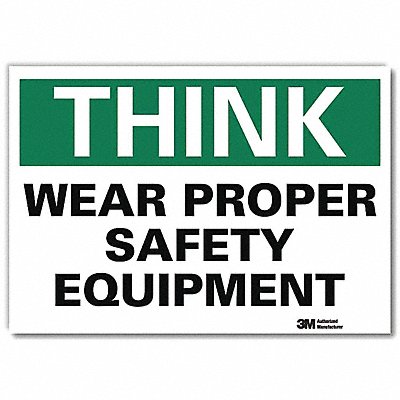 Safety Decal 5 in x 7 in Rflct Sheeting