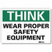Safety Decal 10x14in Reflective Sheeting