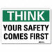 Safety Decal 7 in x 10 in Rflct Sheeting