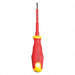 Insulatd Screwdriver Slotted 3/32x3 Rnd