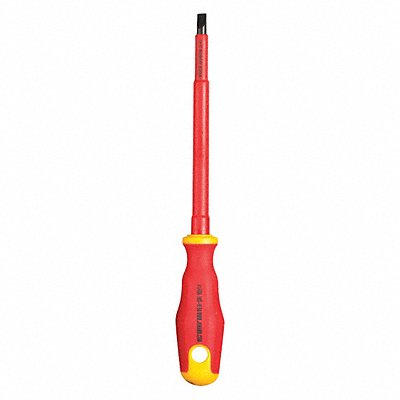 Insulatd Screwdriver Slotted 1/4x6 Rnd