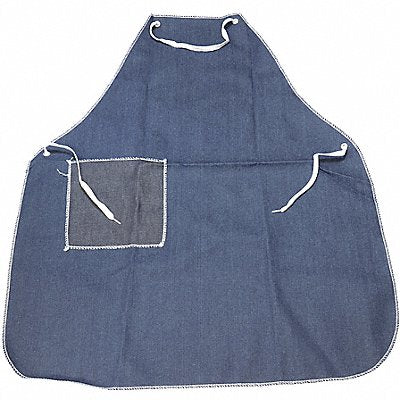 Bib Apron 36inLx36inW Blue Denim 12 mil