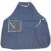 Bib Apron 36inLx36inW Blue Denim 12 mil