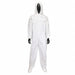 Hooded Coverall w/Boots White 2XL PK25