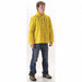 Rain Jacket with Hood 2XL PU/Nylon 30inL