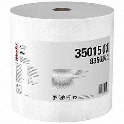 Dry Wipe Roll 9-3/4 x 13 White