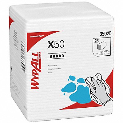 Dry Wipe 10 x 12-1/2 White PK32