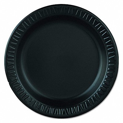 Disposable Foam Plate 9 in Black PK500