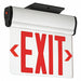 Edge-Lit Exit Sign LED Battery BackUp Rd