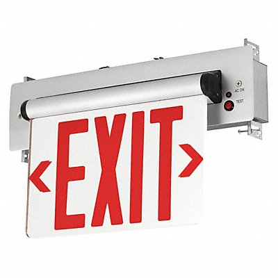 Edge-Lit Exit Sign LED Battery BackUp Rd