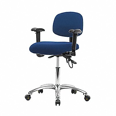 Fab ESD Chr Desk Tilt AA Cstrs Blue