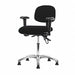 Fab ESD Chr Desk Tilt Arms Stat Blk