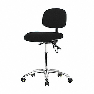 Fabric ESD Chair Med Tilt Cstrs Blk