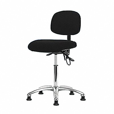 Fabric ESD Chair Med Tilt Glides Blk