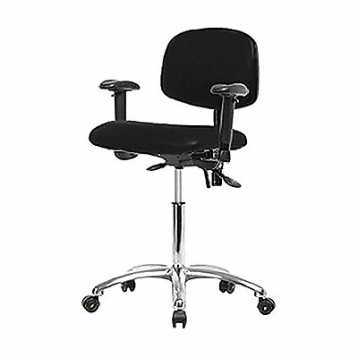 Vinyl ESD Chr Dsk Tilt AA Cstrs Blk