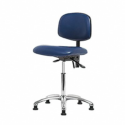 Vinyl ESD Chr Desk Tilt Glides Blue