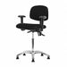 Vinyl ESD Chair Desk Arms Glides Blk