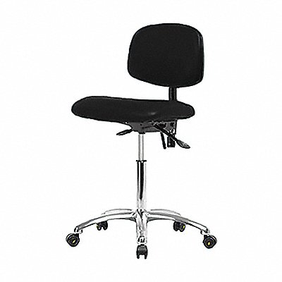 Vinyl ESD Chair Desk Casters Black