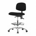 Vinyl ESD Chair Med FR Casters Black