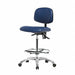 Vinyl ESD Chair High FR Casters Blue