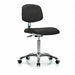 CR Vinyl Chair Chrome Med Cast Blk