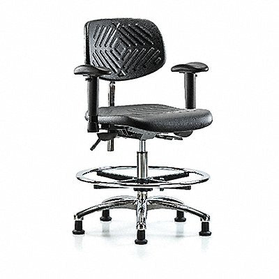 Poly CR Chair Med AA FR Stat Blk