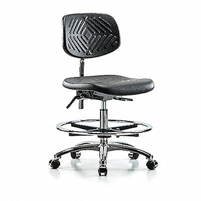 Poly CR Chair Med FR Cast Blk