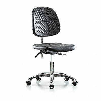 Poly CR Chair Low Md Bk T Cast Blk