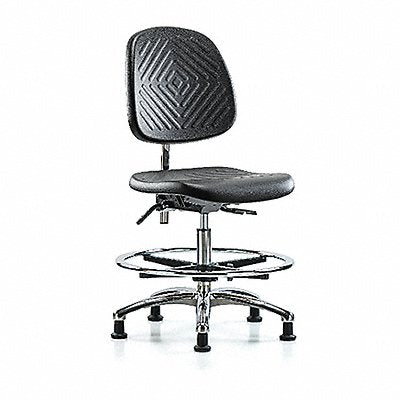 Poly CR Chair Med Med Back Stat Blk