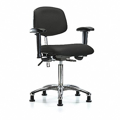 Vinyl CR Chair Med AA Stat Blk