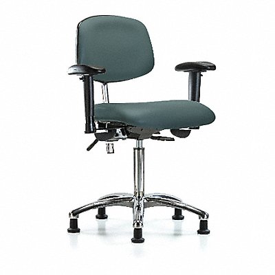 Vinyl CR Chair Med AA Stat Blue