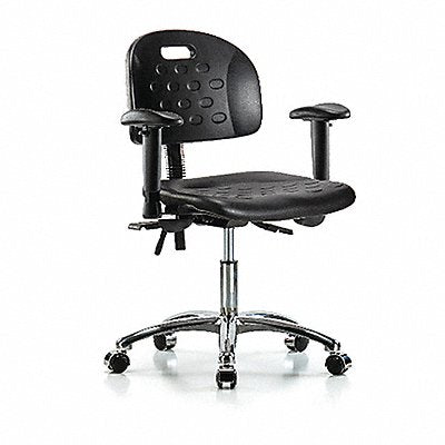 Poly Chair Chrome Low AA Cast Black