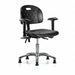 Poly Chair Chrome Low AA Stat Black