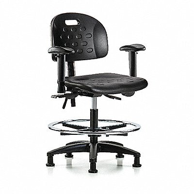 Poly Chair Med Tilt AA FR Stat Blk