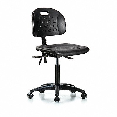 Poly Chair Med Tilt Casters Black