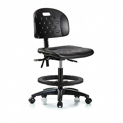 Poly Chair Med FR Casters Black Poly