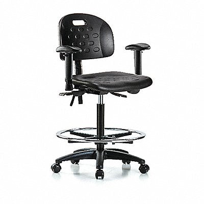 Poly Chair High AA FR Casters Black