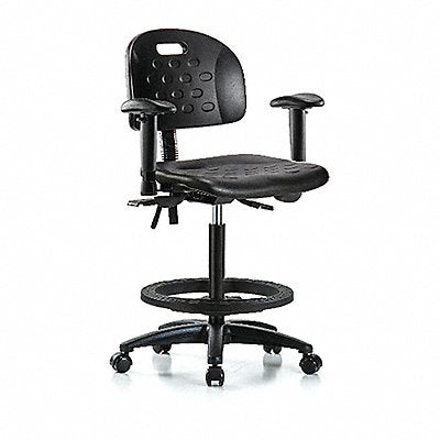 Poly Chair High AA FR Casters Black